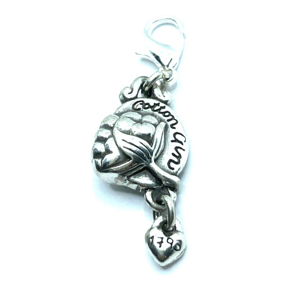 Brighton Georgia State Cotton Gin 1793 Atlanta Custom Clip Silver Charm